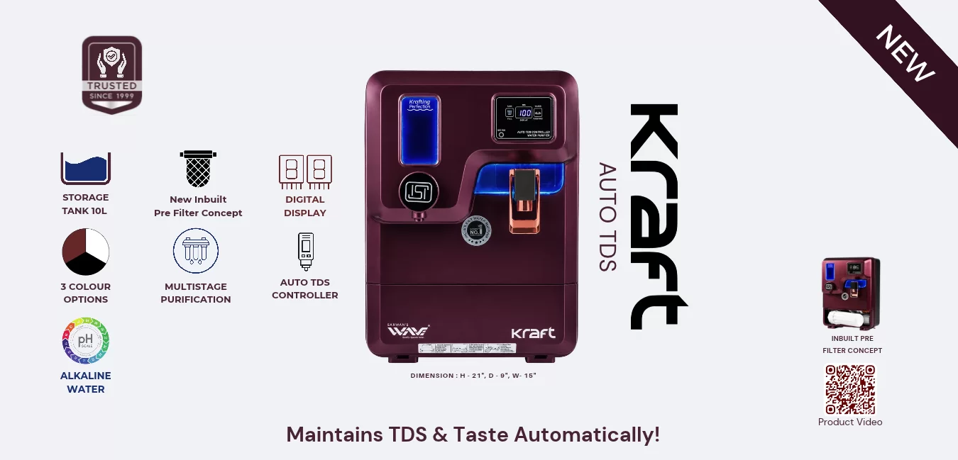 Kraft Auto TDS – maintains TDS & taste automatically