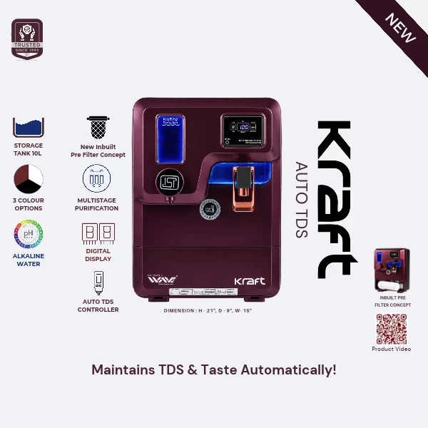 Kraft Auto TDS – maintains TDS & taste automatically